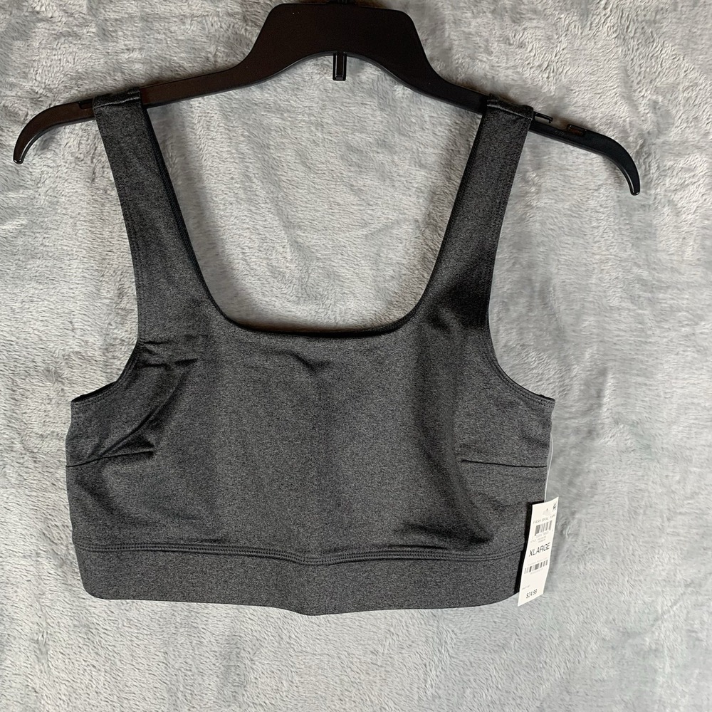 Jenni Women's Sports Bra XL Gray Yoga Pilates Althetic Soft